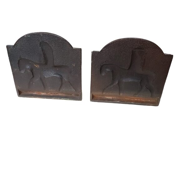 Hubley Pair of Heavy Antique Cast Iron George Washington Bookends, Artist Signed - Picture 5 of 8